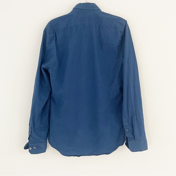 Express Men 1MX Blue Extra Slim Fit Dress Shirt | Small 14-14 1/2 - Picture 3 of 6